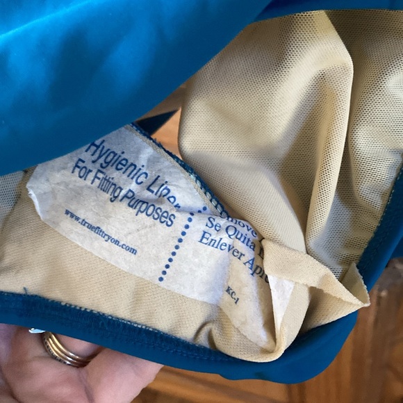 Women Shape FX teal blue one piece swim suit size 16 - NWT - Picture 11 of 13